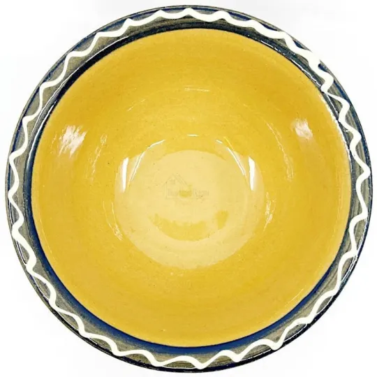 Saladeschaal Blauw Penseel van Soufflenheim Margriet 18 cm