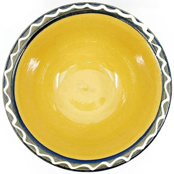 Saladier Bleu Pinceau de Soufflenheim Marguerite 18 cm