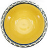 Soufflenheim Blue Brush Salad Bowl with Daisy decoration