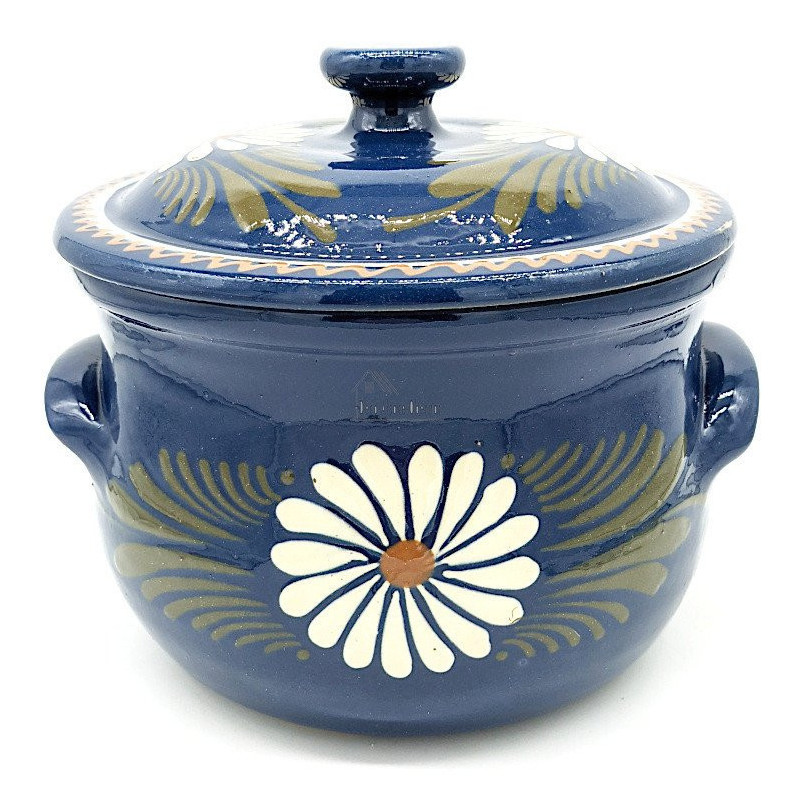 Topf 3 Liter Bleu de Soufflenheim Gänseblümchen