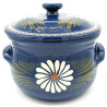 Topf 3 Liter Bleu de Soufflenheim Gänseblümchen