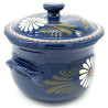 Topf 3 Liter Bleu de Soufflenheim Gänseblümchen
