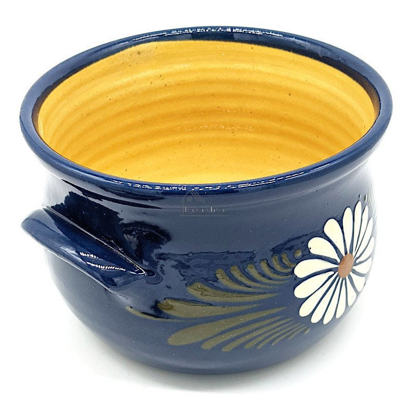 Topf 3 Liter Bleu de Soufflenheim Gänseblümchen