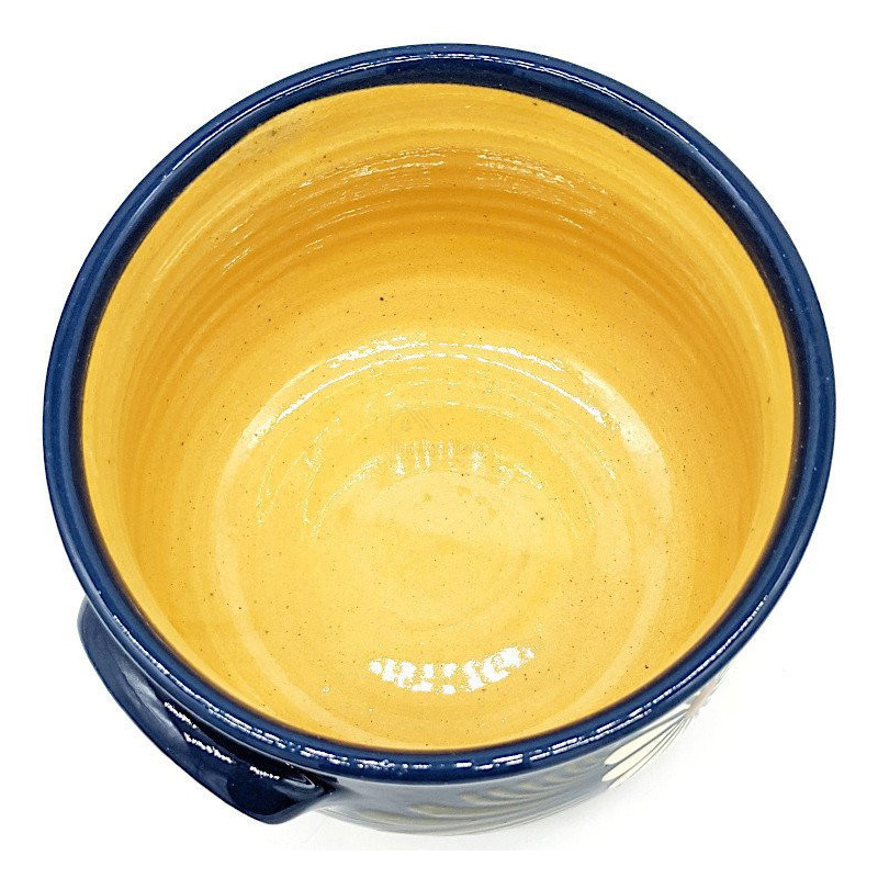 Topf 3 Liter Bleu de Soufflenheim Gänseblümchen