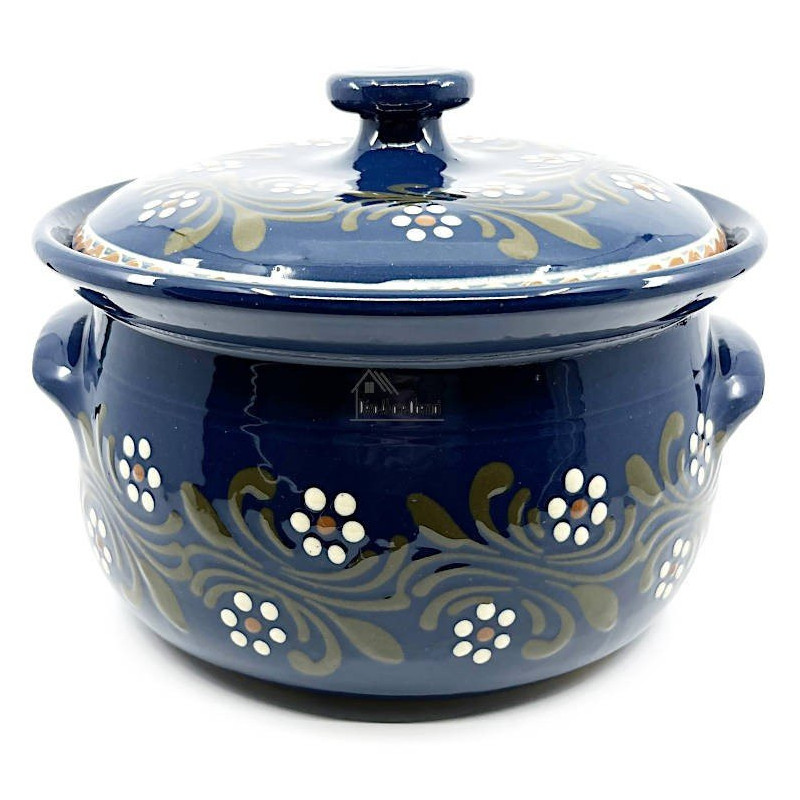 Pot 4 liters Bleu de Soufflenheim Daisy