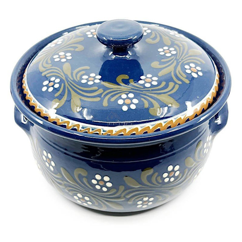 Pot 4 liters Bleu de Soufflenheim Daisy