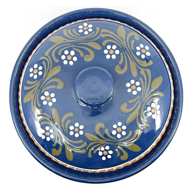 Topf 4 Liter Bleu de Soufflenheim Gänseblümchen