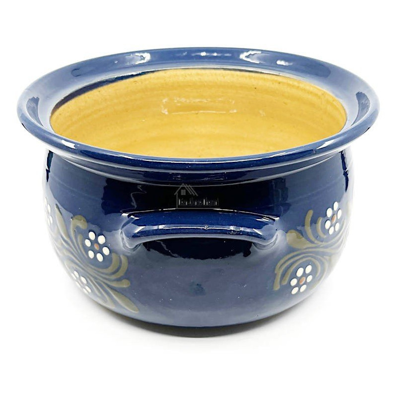 Pot 4 liters Bleu de Soufflenheim Daisy