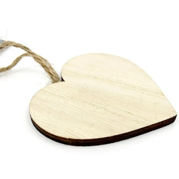 Wooden Laser Engraved Christmas Heart