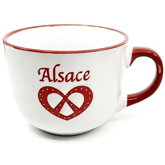 Mug Jumbo en Céramique Bretzel d'Alsace