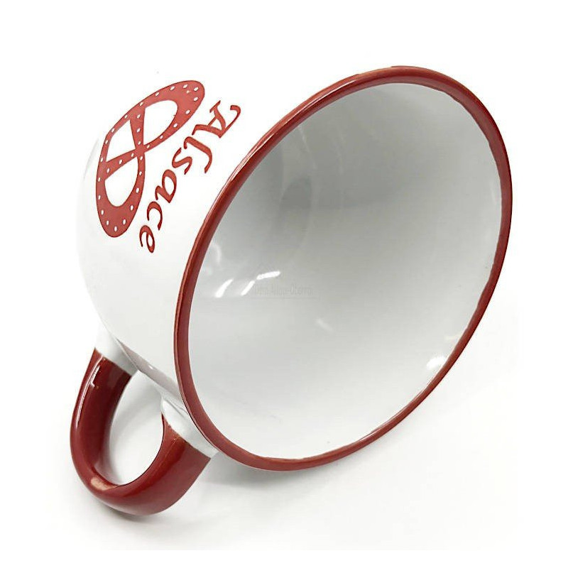 Jumbo Tasse aus Keramik Brezel aus dem Elsass