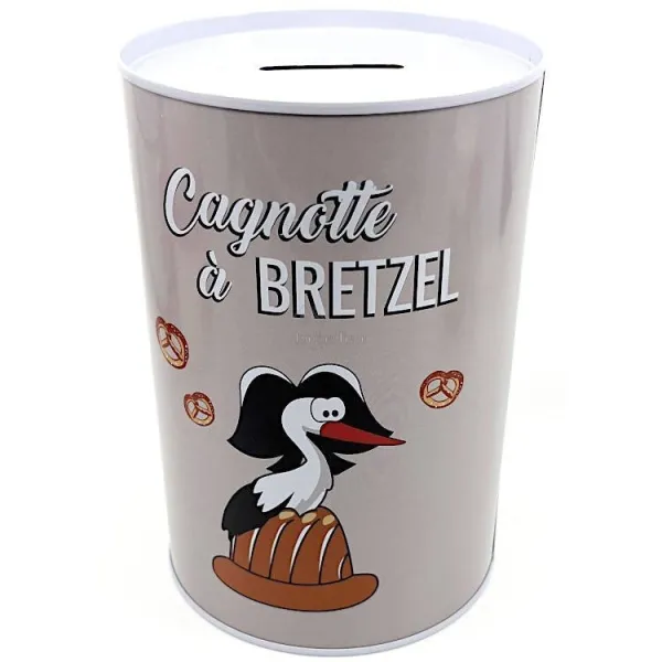 Tirelire en métal Cagnotte à Bretzel