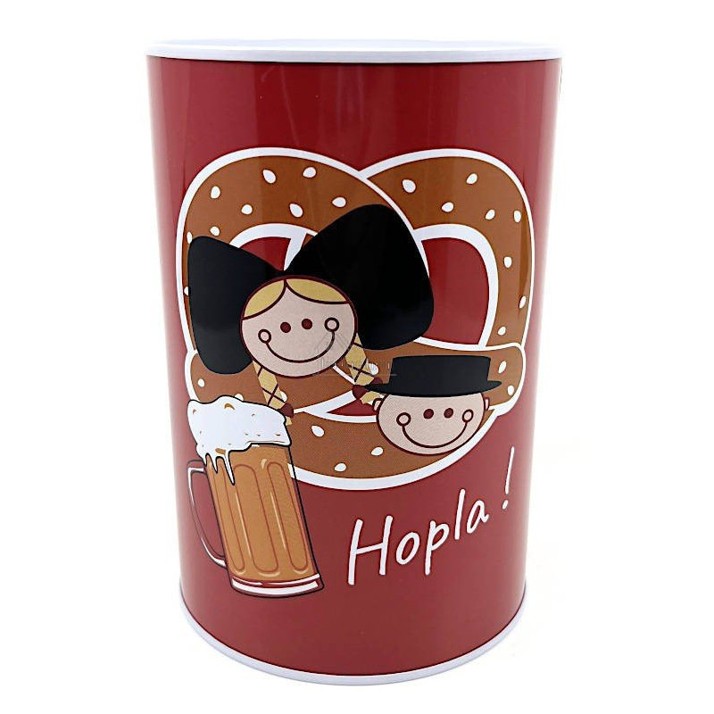 Hopla metal money box from Alsace
