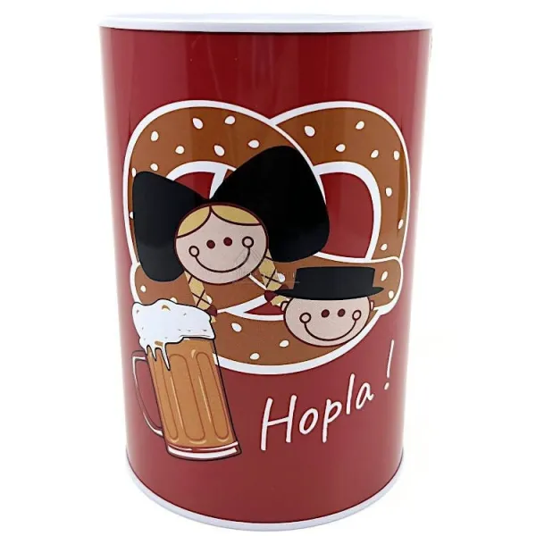 Hopla metal money box from Alsace