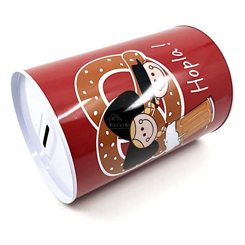 Hopla metal money box from Alsace