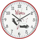 Silent Wall Clock Alsatian Stork 30 cm