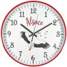 Pendule murale silencieuse Cigogne d'Alsace 30 cm