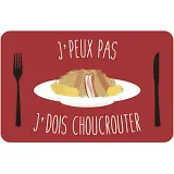 Set de Table Alsacien J'peux pas, J'dois chouchouter