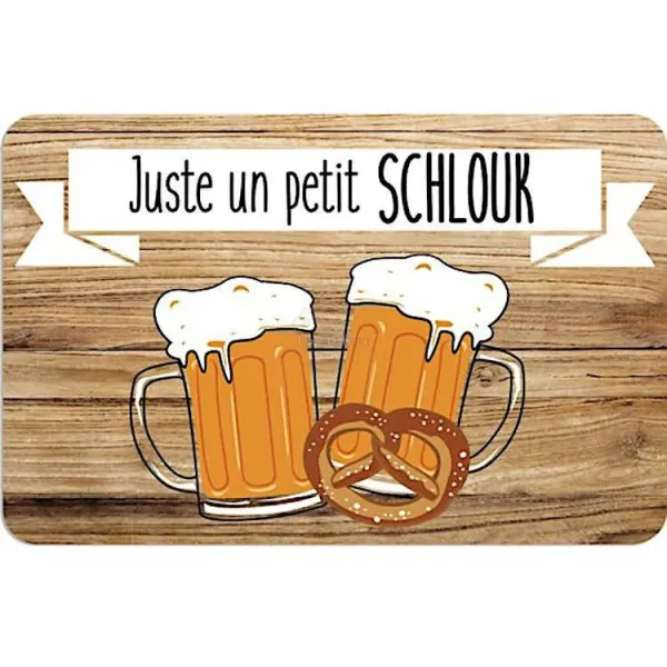 Elsässisches Tischset Nur eine kleine Schlouk