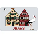 Placemat Alsatian Houses and Stork