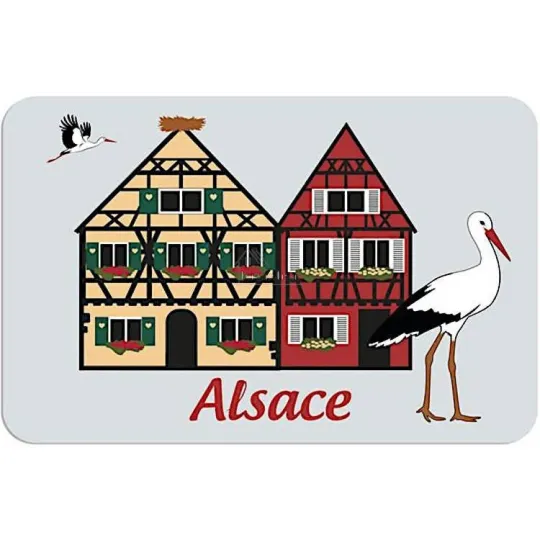 Set de Table Maisons Alsaciennes et Cigogne