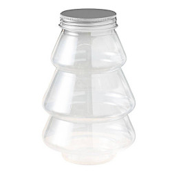 Leere Flasche in Form eines Weihnachtsbaums 500 ml
