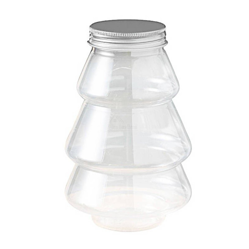 Leere Flasche in Form eines Weihnachtsbaums 500 ml