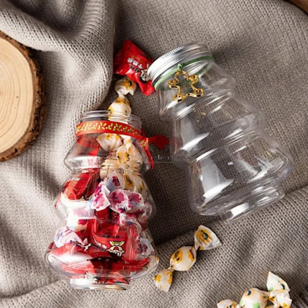 Empty bottle Christmas tree shape 500 ml