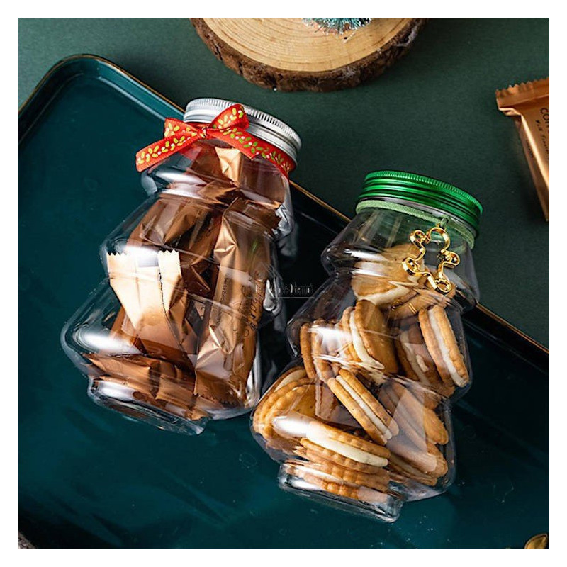 Leere Flasche in Form eines Weihnachtsbaums 500 ml