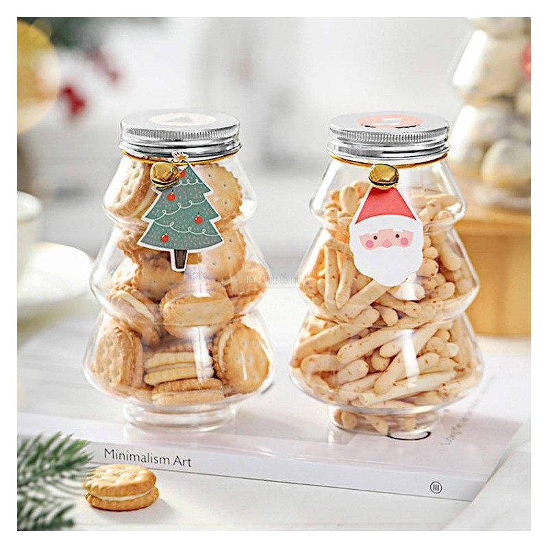 Leere Flasche in Form eines Weihnachtsbaums 500 ml