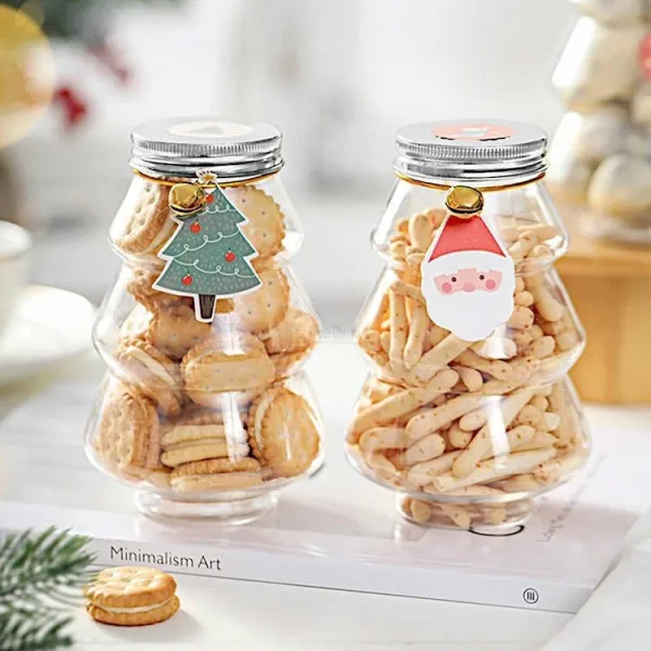 Leere Flasche in Form eines Weihnachtsbaums 500 ml