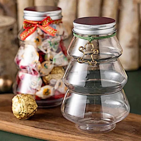Empty bottle Christmas tree shape 500 ml