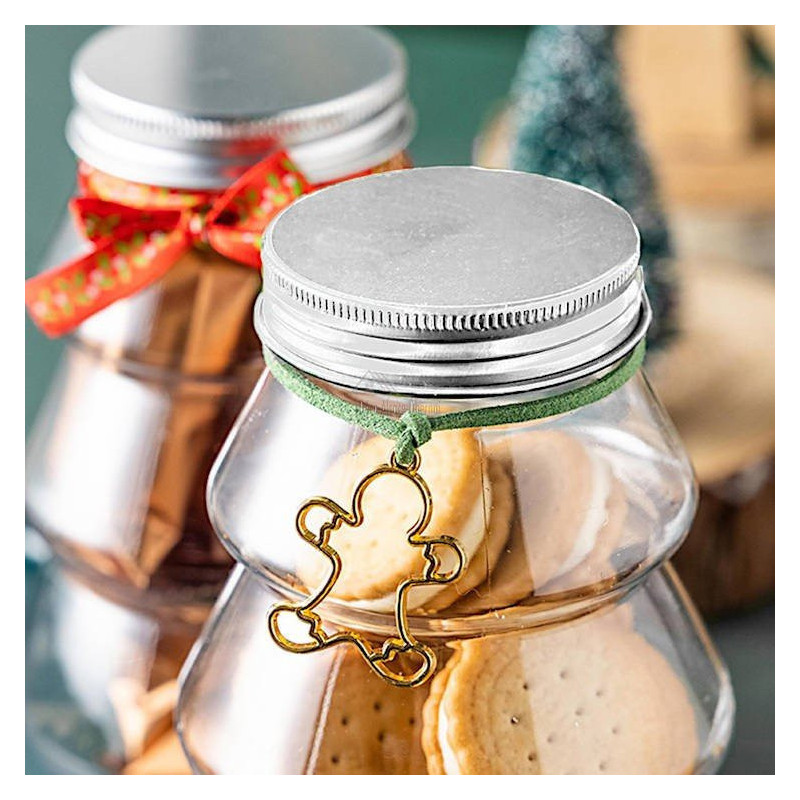 Leere Flasche in Form eines Weihnachtsbaums 500 ml