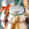 Leere Flasche in Form eines Weihnachtsbaums 500 ml