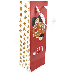 Wine Bag1 Bottle Alsace Bretzel design