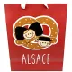 Sac Cadeau décor Alsace Bretzel taille M