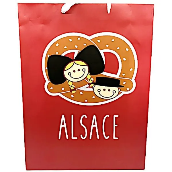 Geschenktüte Elsässer Bretzel Größe L