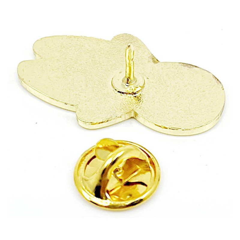 Broche Pins Fantaisie dorée Bonhomme en Pain d'Epices