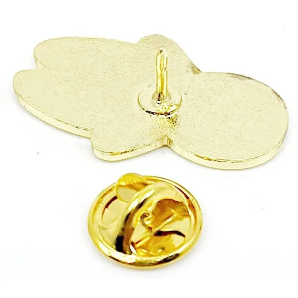 Broche Pins Fantaisie dorée Bonhomme en Pain d'Epices