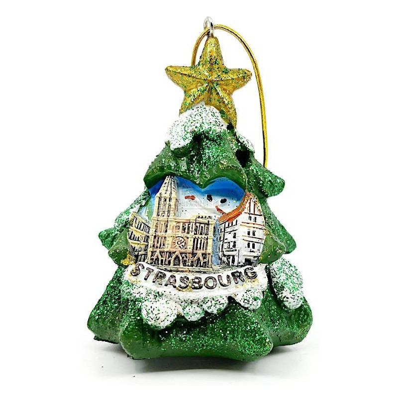 Sapin de Noël avec Led Strasbourg à suspendre
