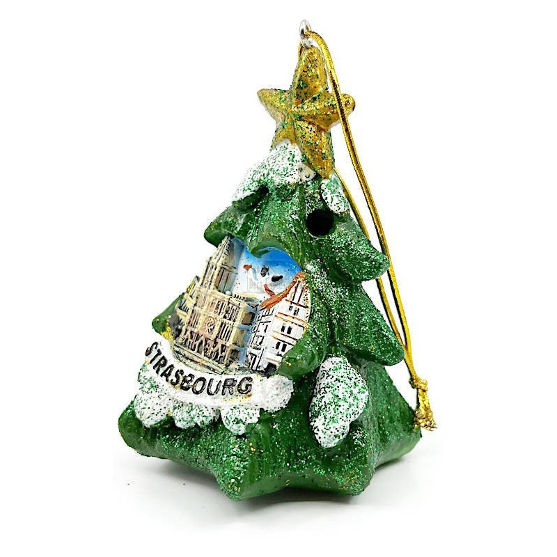 Sapin de Noël avec Led Strasbourg à suspendre