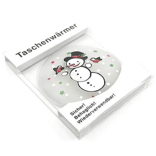 Zakhandenwarmer met sneeuwmannetje decoratie