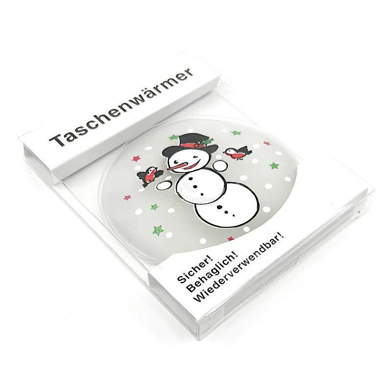 Pocket heater Snowman design