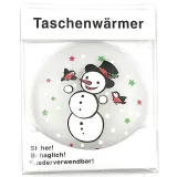 Taschenwärmer mit Schneemann Dekor