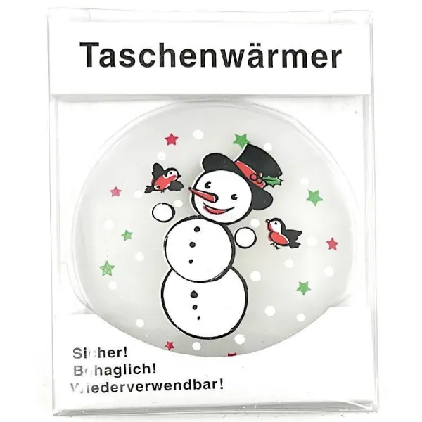 Chaufferette de poche décor Bonhomme de Neige