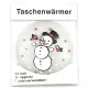 Chaufferette de poche décor Bonhomme de Neige