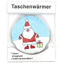 Father Christmas decorated pocket warmer