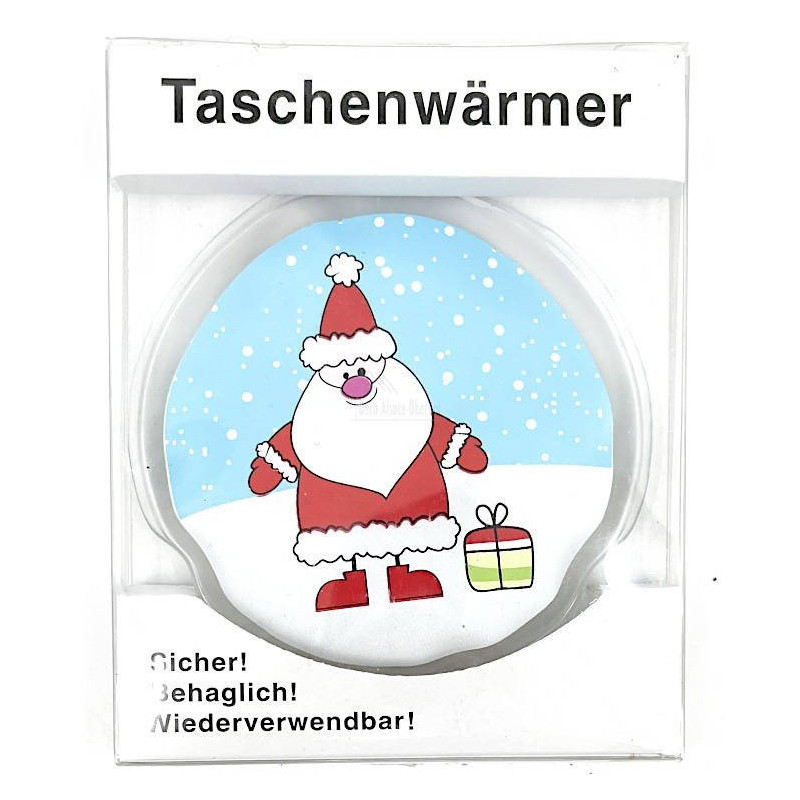 Father Christmas decorated pocket warmer