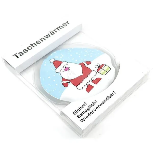 Father Christmas decorated pocket warmer