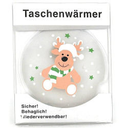 Reindeer design pocket warmer